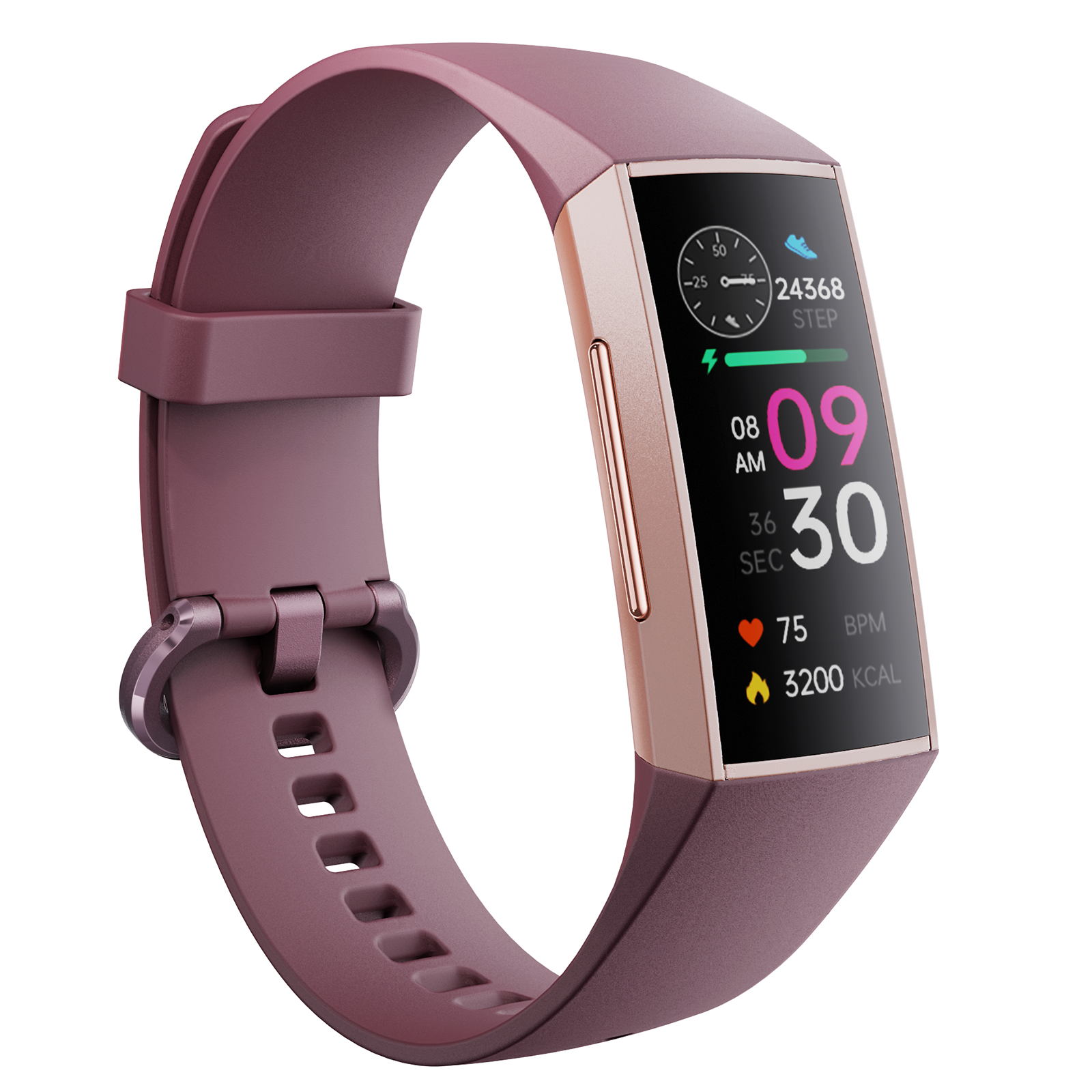 C67 AMOLED Sleep Monitoring Device, 1.1-inch Smart Bracelet, Ultra-Thin Fitness Waterproof Heart Rate Monitoring Smartwatch