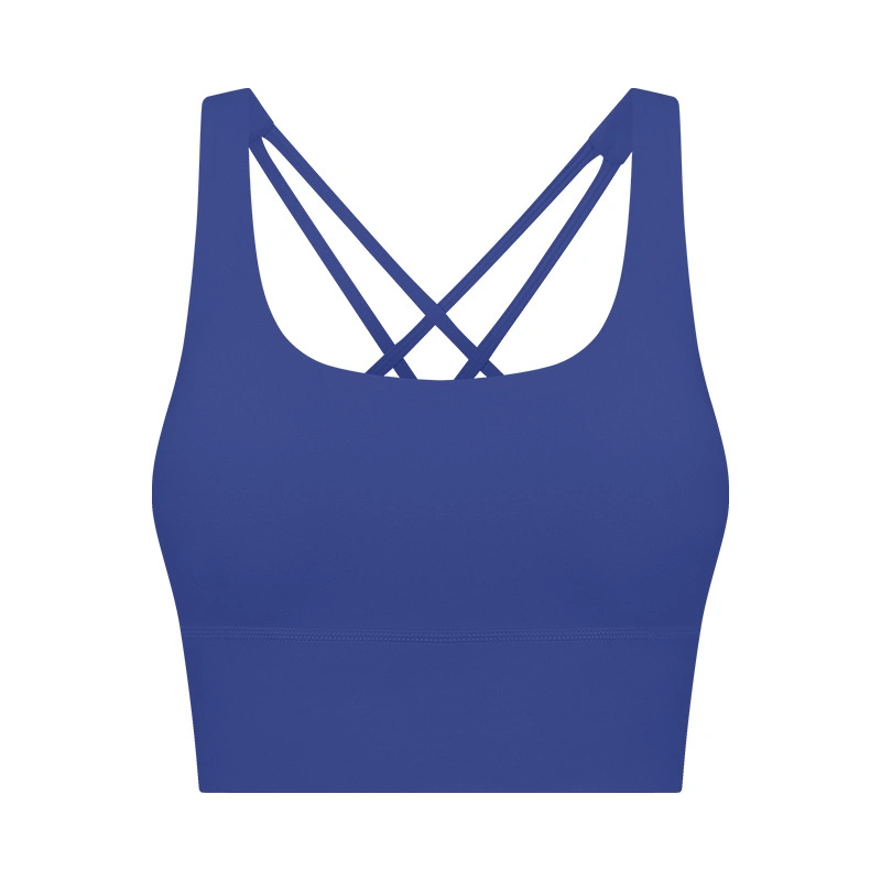 Hf Millennium Cross Back One Fixed Cup Underwear Yoga Pilates Sports Bra