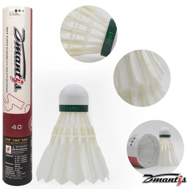 Best Selling 3in1 Hybrid Shuttlecock Best Seller OEM Available Feather Badminton Shuttlecock Custom Shuttlecock Badminton