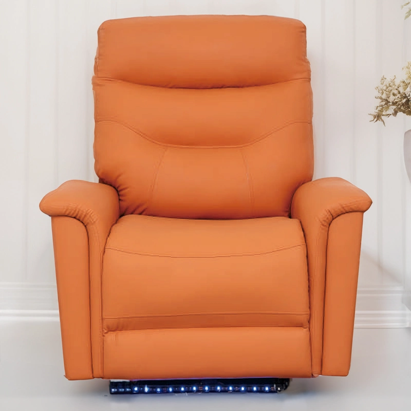 Huayang Customized Faux Fabric Chesterfield Reclining Home Leather Sofa Modern Furniture OEM Manufacture Sectional Sofa Leather Manual Lift Function Recliner