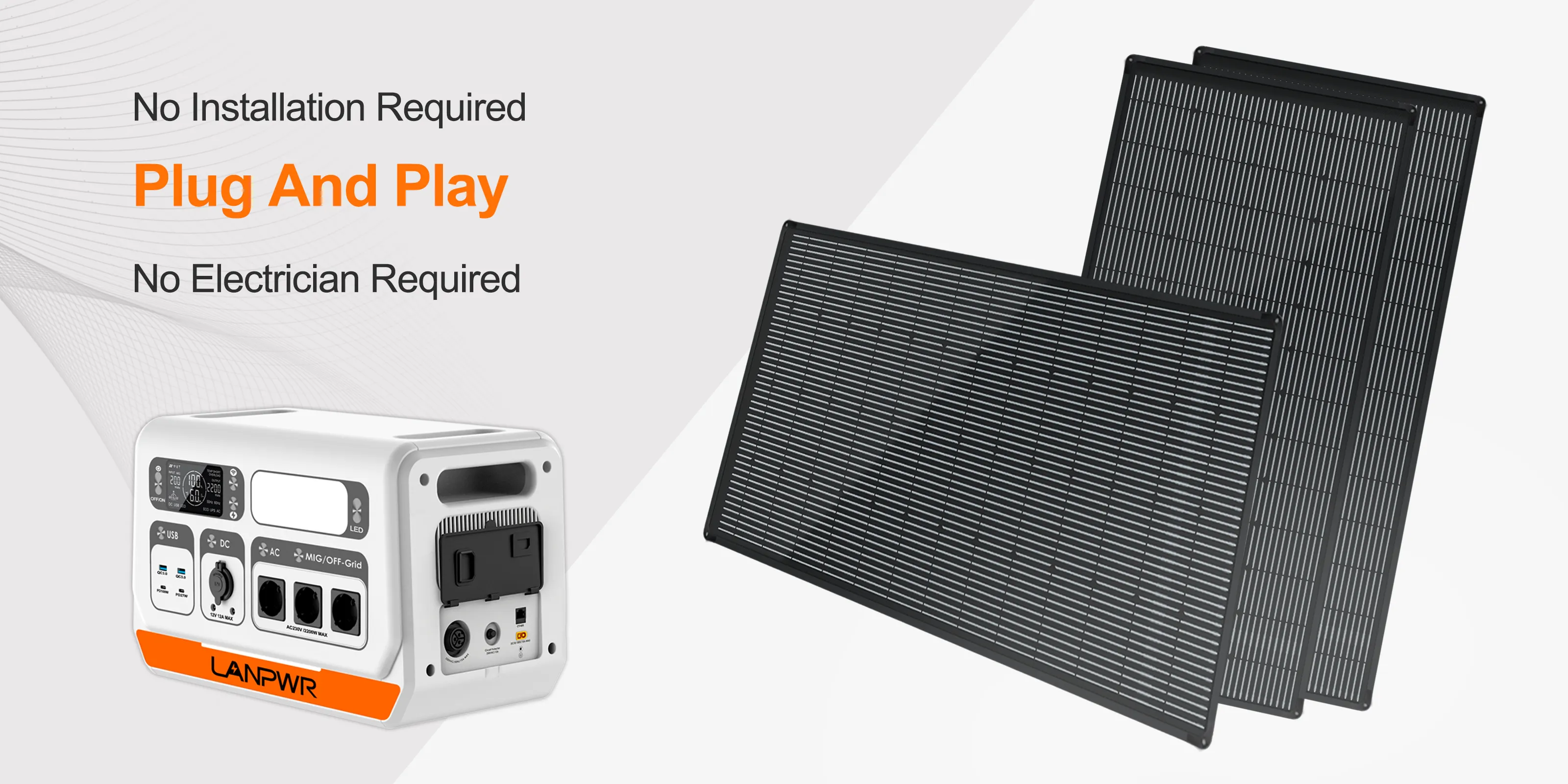 China Factory Portable Power Station 2048Wh 2000w 640000mAh On-grid EU Stock Solar UPS Lithium Battery Camping Outdoor