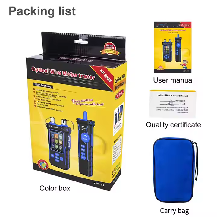 Multi-function RJ45 RJ11 Telephone LAN Cable Tester Electric Line Finder fiber optical wire tracker NF-8508