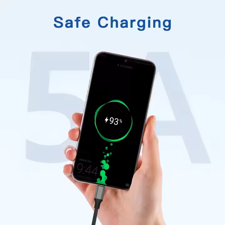 Customized 10Gbps Nylon Braided USBC Type C Data Cable PD3.1 240W 5A Fast Charging Data Transfer Type C Cable