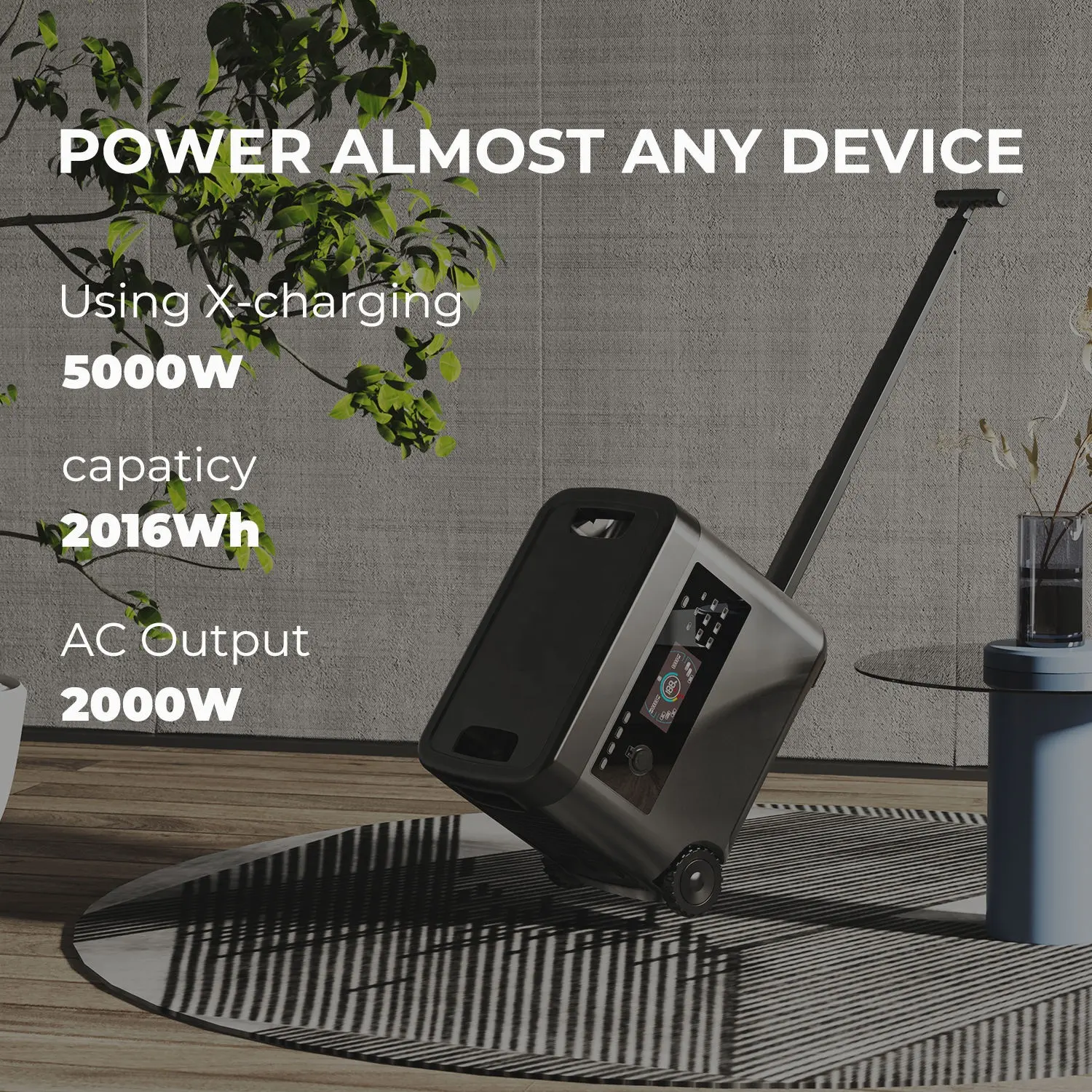 EU Warehouse LANPWR Deep Cycle Life LiFePO4 Battery Solar Generator 2500w High Quality Portable Power Station