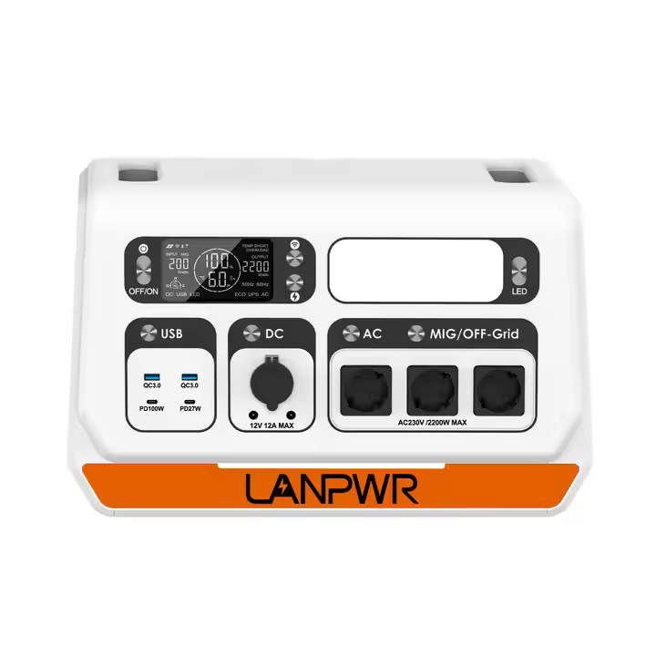 All-in-One Solution 2200W LiFePO4 Balcony Solar System Generator Built in 800W Micro Inverter Power Station with WIFI &APP