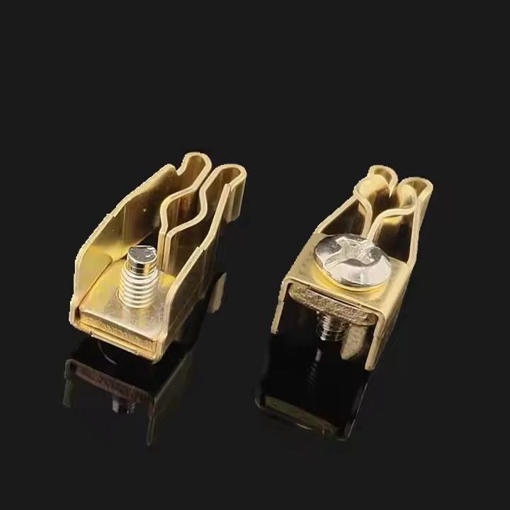 electrical brass accessories 220V outlet copper european electrical wall socket stamping parts