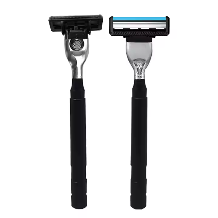 High quality 5 blade razor with whole metal handle shaving razor for men