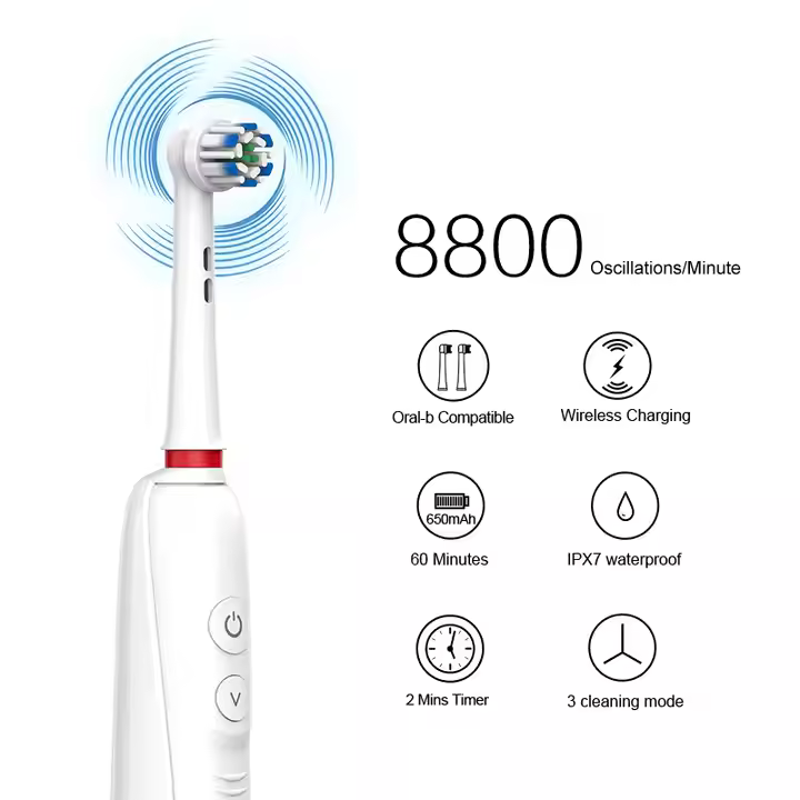 Smart Eco Friendly Wireless Electric Toothbrush Electric Toothbrush Vibrator oscillating rotating electric toothbrush