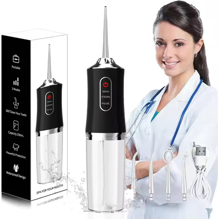 Upgraded Cordless Dental Teeth Irrigator Portable Water Flosser Rechargeable Ipx7 Waterproof Water Irrigator