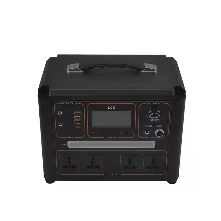 Portable 220V Rechargeable Backup Power Station 500wh 3000wh Capacity Lifepo4 Solar Pure Sine Wave MPPT Camping Lighting