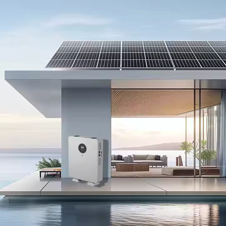 5.5KW Wall Mounted Home Energy Storage System 51.2V 100AH All-in-one Lithium Battery Inverter Machine