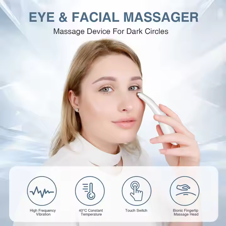 TOUCHBEAUTY Sonic Eye Massager Cream Booster Lip Care Mini Eye Beauty Device With Warm Treatment Facial Daily Care No reviews yet 3 sold