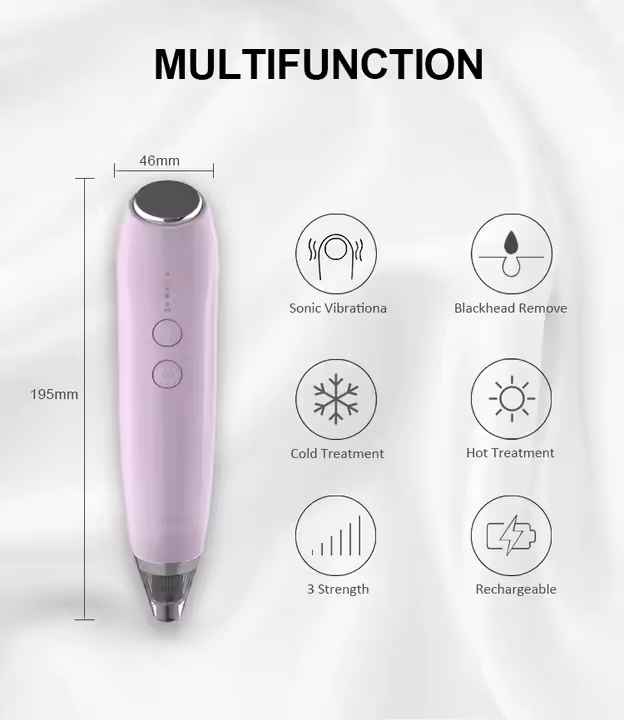 Beauty Product Electronic Blackhead Remover Vacuum Acne Pore Extract Clean with Skin Tighten Face Lift Function Facial Massager