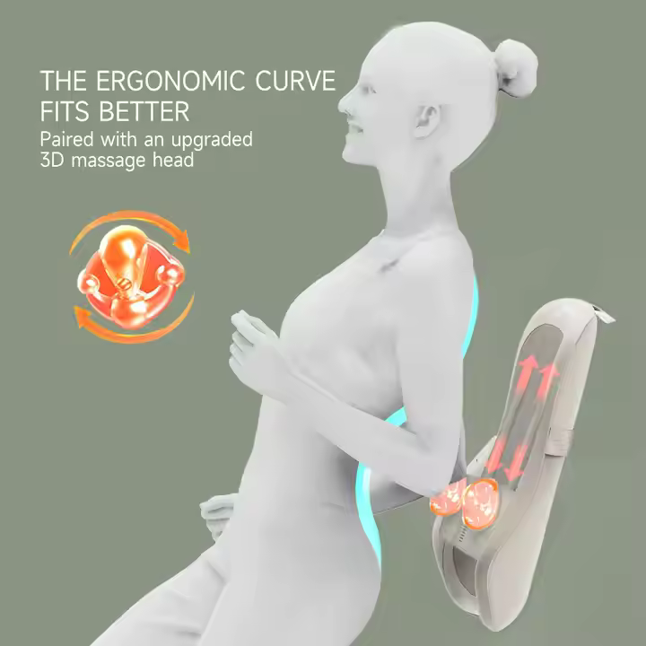 DARIUS Back Massager with Soothing Heat and Gliding Kneading - Portable Shiatsu Massager for Neck and Shoulder Comfort