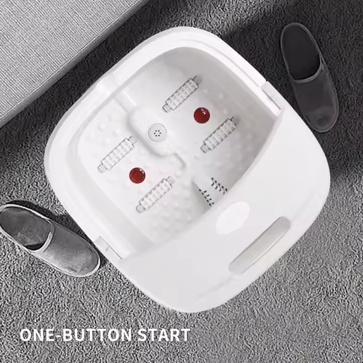 Newest Collapsible Design Electric Heat Foot Bath Wireless Control Spa Foot Basin with CE ROHS LVD FCC Certification