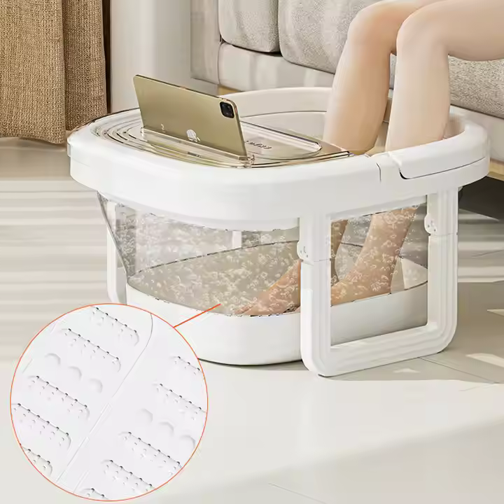 Collapsible Square Foot Soaking Bath Basin Foldable Plastic PP Bucket Outdoor Camping Foldable Foot Spa Bath Tub Bathroom