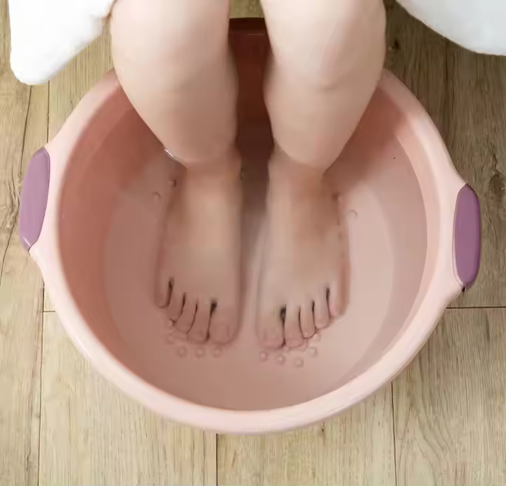 Foot Soaking Bath Basin - Large Size for Soaking Feet Pedicure and Massager Tub for at Home Spa Treatment - Dead Skin Remover