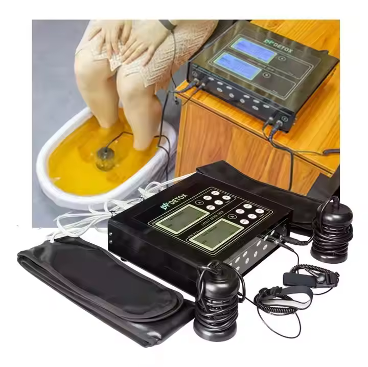 Best Selling Products 2025 HK-809 Deep Cleansing Ionic Detox Foot Spa Machines Dual Detox Foot Bath Machine Factory