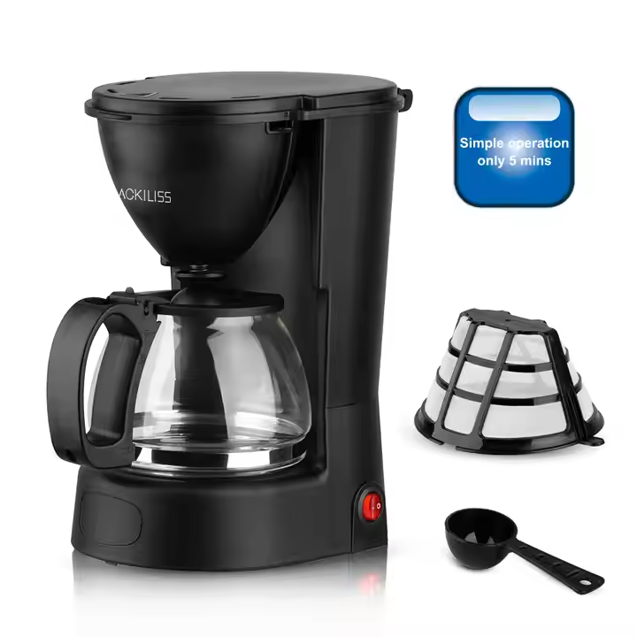 ACKILISS Cafetera Hotel Semi Automatic Mini Electric Office Filter Small Portable Drip Coffee Maker Tea Coffee Maker Machine