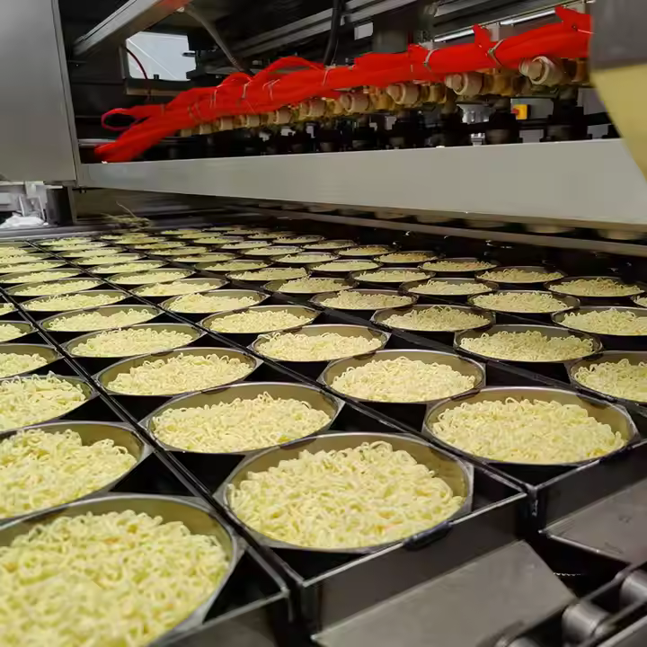 Fried Instant Noodles Production Line Maquina De Para Hacer Fideos Automatic Mini Instant Noodles Making Machine