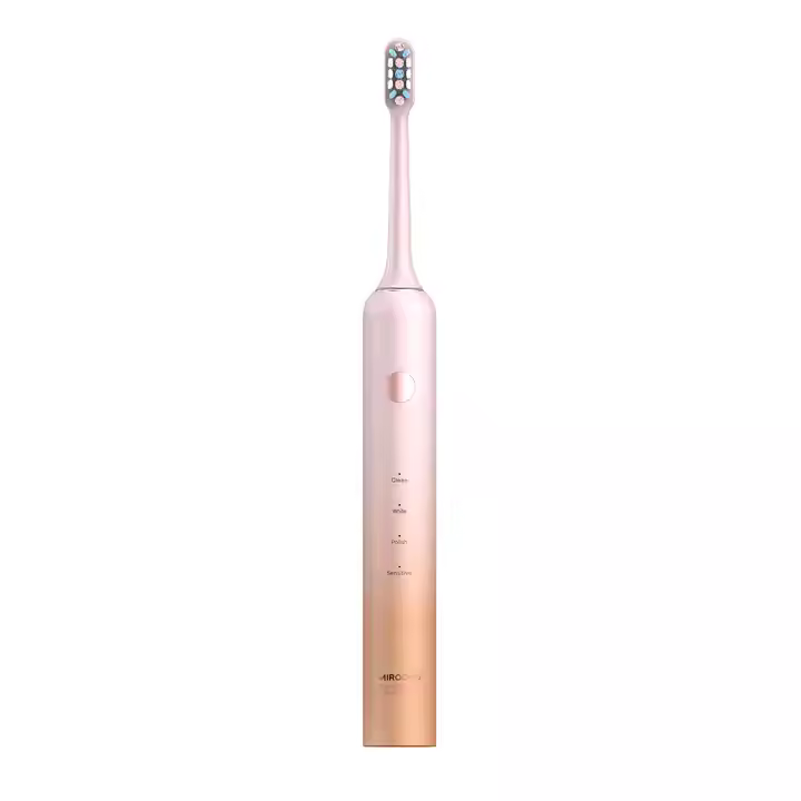 SAEF Custom Logo Replaceable Electronic Toothbrush Reusable Metal Toothbrush Thin Sonic Electric Toothbrush for Adults