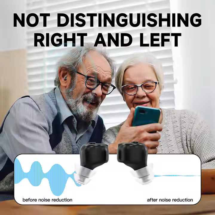 Hearing Aids Rechargeable Audfonos Wireless CIC Hearing Aid Blue-tooth Invisible Hearing Aids for Seniors