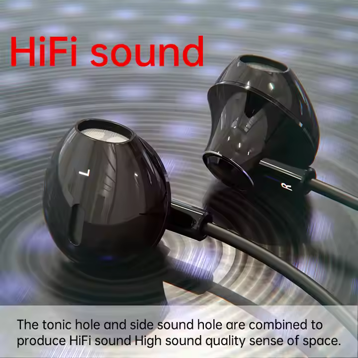 SOMICTONE Wired Earphone With 3.5mm Connection in Ear Earphones With Microphone Electronic Gadgets Earbud