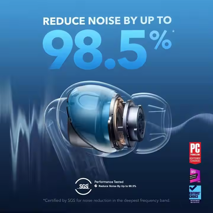 Anker Soundcore Liberty 4 NC Wireless Earbuds Adaptive Noise Cancelling True Wireless Earphone