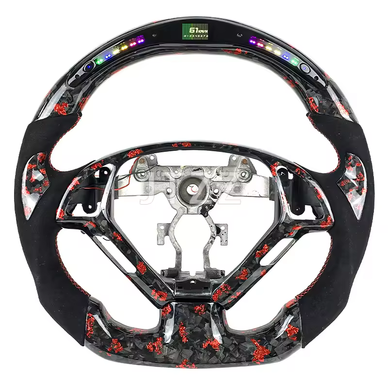 For Infiniti G37 G25 G35 Coupe SedanQ60 2008-2014 Cars Accessories Customized Forged Carbon Fiber LED Display Steering Wheel