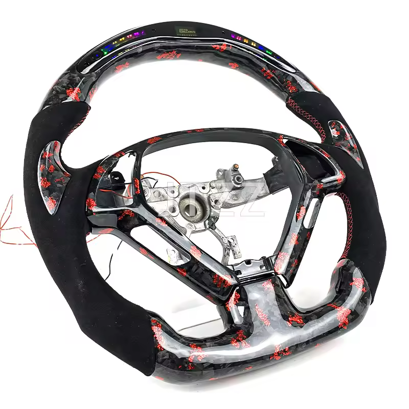 For Infiniti G37 G25 G35 Coupe SedanQ60 2008-2014 Cars Accessories Customized Forged Carbon Fiber LED Display Steering Wheel