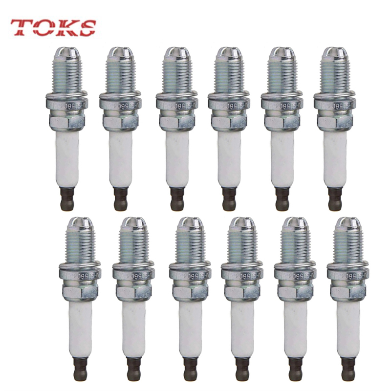 TOKS 12pcs 06H905604 Spark Plug fit for Audi A3 A4 A5 A6 S3 Q5 TT Volkswagen CC SHARAN MAGOTAN Seat Alhambra 1.8TSI and 2.0TFSI