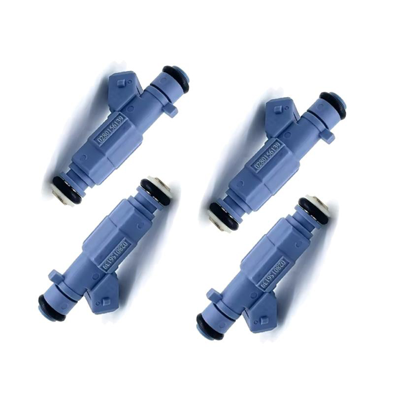 New 4Pcs 0280156139 Gas Petrol Fuel Injector fit For Peugeot 206 207 307CC RC Citroen C4 2.0 16V 1984F3 2003-2010