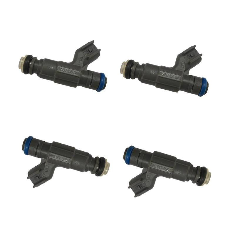 New 4PCS 0280156046 Fuel Injector Nozzle 1S4Z9F593AA 1S4E-A5A fit For Ford Focus 2.0L I4 Vin 2002-2004 1S4E9F593A5A